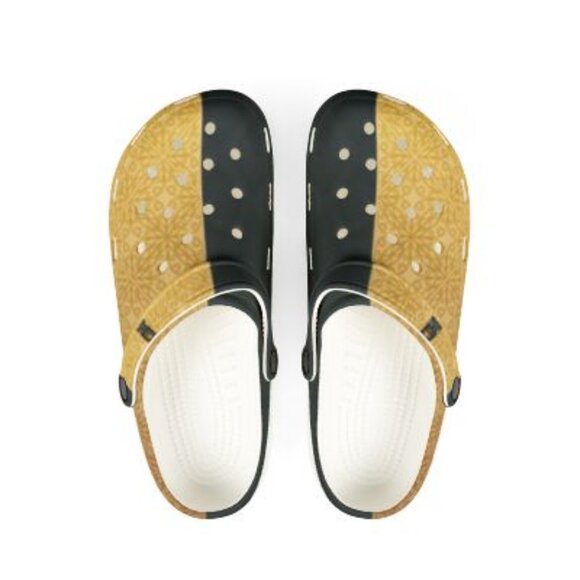 Black & Gold Mandala Pattern Slip-On Shoes - Picture 2 of 2